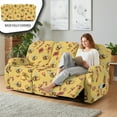 thumbnail image 3 of Xoenoiee Bee Candy Bell Flower Pattern Recliner Sofa Covers Stretch 3 Seater Recliner Couch Covers for 3 Cushion Couch 8 Pieces Washable Reclining Sofa Slipcovers, 3 of 7