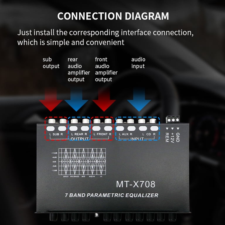 EQ-819 Car Equalizer Multifunctional Car Audio EQ Tuning Crossover Amplifier Parametric Equalizer I417641297 EQ-819 Car Equalizer Multifunctional Car Audio EQ Tuning Crossover Amplifier Parametric Equalizer I417641297