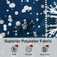 thumbnail image 4 of Blue Christmas Shower Curtain, Christmas Snowflakes Shower Curtains for Bathroom Decor, Winter Holiday Shower Curtain, Xmas Glitter Sparkle Fabric Cloth Bath Curtain, 72x72 Inch, 4 of 6