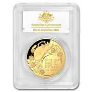 2020 AUS 1 oz Gold $100 Lunar Rat Domed PR-70 PCGS (FirstStrike®)