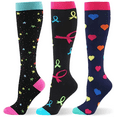thumbnail image 1 of 3 Paires de Chaussettes de Compression pour Hommes et Femmes 20-30mmHg Dème Diabète Varices Infirmière Chaussettes de Compression Course, 1 of 6