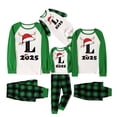 thumbnail image 2 of Pijamas familiares con estampado de cuadros navideños de moda, mono de bebé, monos de poliéster para bebé, 2 of 4