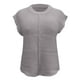 thumbnail image 5 of Camiseta de punto sin mangas, cuello redondo, informal y lisa para mujer - Jersey de poliéster, 5 of 6