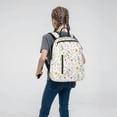 thumbnail image 4 of Lafuoo Watercolor Floral A Pattern Lightweight Backpack, Wear-resistant Multi-pocket Travel Backpack, Suitable for Work, Campus, Mountaineering, Unisex-One Size, 4 of 7