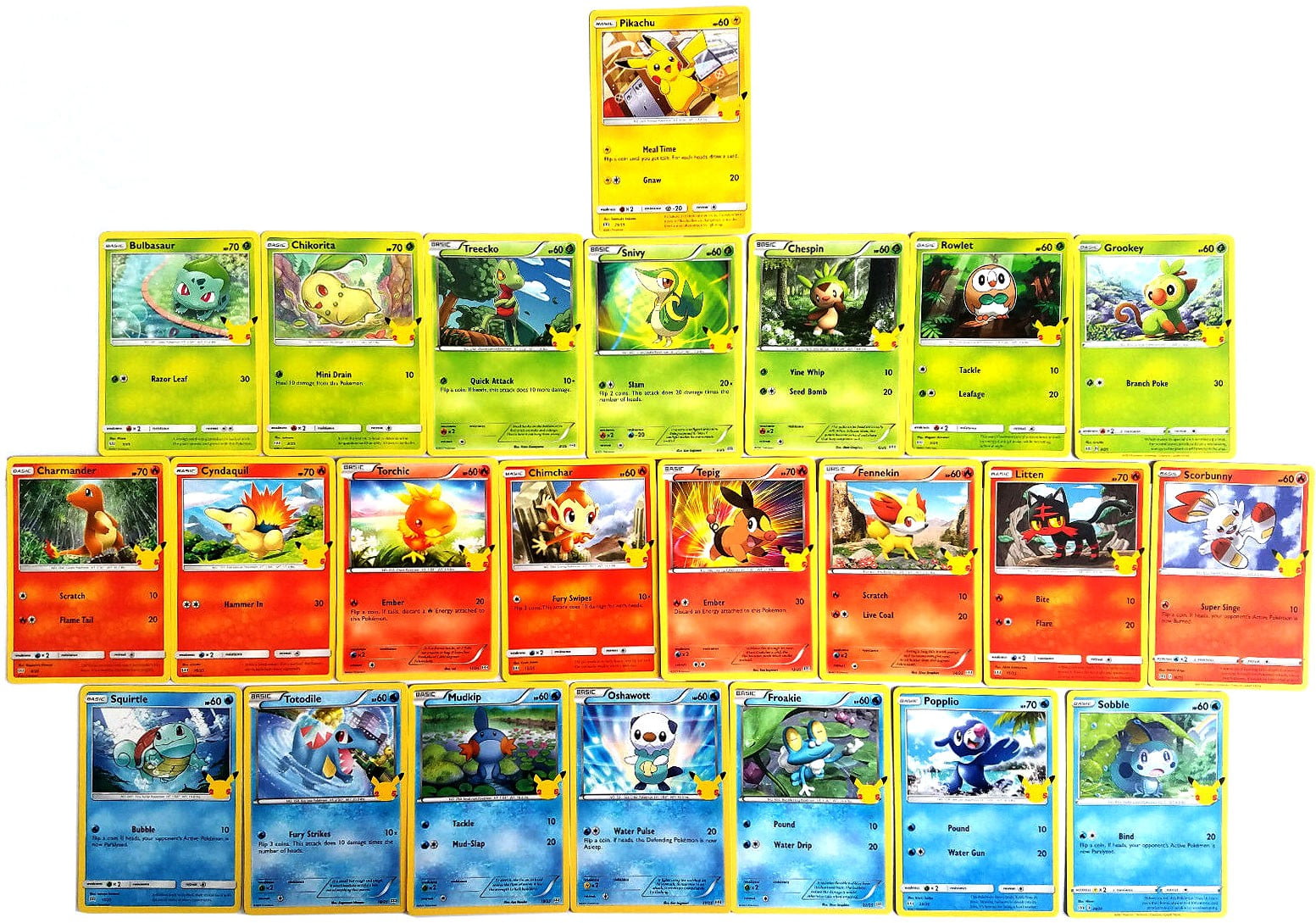 Pokemon McDonald's Happy Meal 25th Anniversary Set of 25