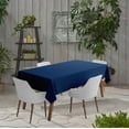 thumbnail image 2 of Vargottam Indoor/Outdoor Tablecloth 58 x 82" Inch Rectangular Tablecloth Waterproof Patio Table Cloths, Spring/Summer Table Covers for Backyard Circular Table/BBQs/Picnic - Navy Blue, 2 of 6