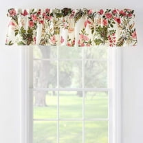 Global Trends Botanical Garden Country Cottage Tab Top Window Valance, 84 in. W x 14 in. L