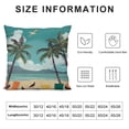 thumbnail image 5 of Chilfamy Tropical Beach Throw Pillow Covers Summer Palm Decorative Pillow Cover Outdoor Garden Cushion Covers for Home Decor Patio（Tropical Palm）, 5 of 5