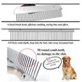 thumbnail image 4 of MesaSe 2PCS Grooming Rake Undercoat Brush for Dogs Long Hair, Long Tooth Undercoat Rake Dog Comb, Deshedding Tool Set for Husky Long-haired Cats, 4 of 6