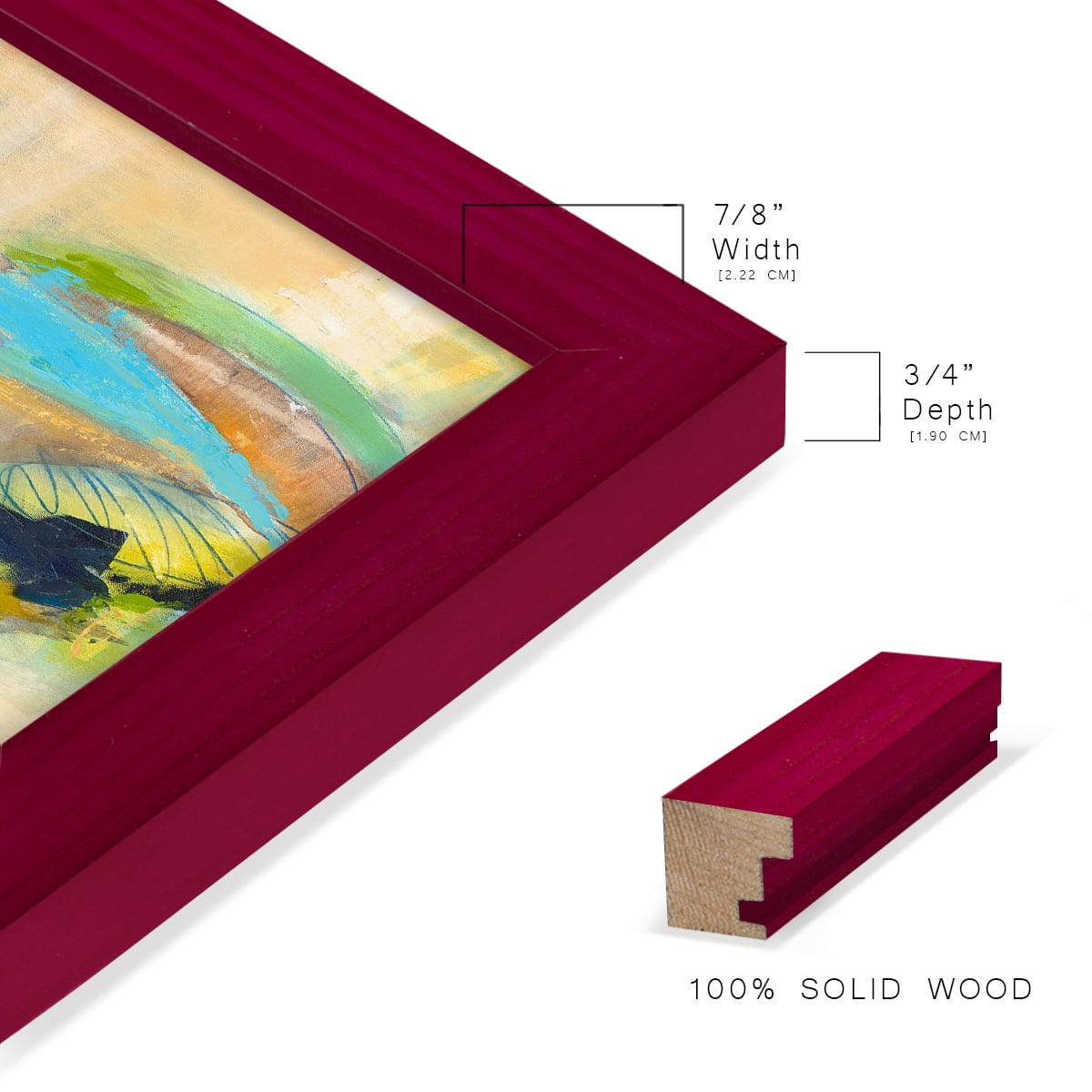It All Adds Up - Framed Print w/glass - Cherry Red