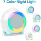 thumbnail image 2 of (Blanco) Reloj despertador para niños con números luminosos, luz LED, reloj despertador con luz nocturna, despertador con volumen ajustable para la mañana y la noche, reloj despertador recargable por, 2 of 5