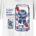 thumbnail image 2 of Pabst Blue Ribbon Christmas Lights Men's White Short Sleeve Tee-5XL, 2 of 4