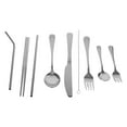 thumbnail image 3 of Miangastore Travel Utensil Set Stainless Steel 9Pcs Set 8.2X1.7X0.04In, 3 of 8