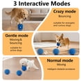 thumbnail image 3 of Pelota interactiva para perros Affiuya con rebote automático, resistente a mordidas, azul, 3 of 8