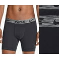 thumbnail image 2 of Men's Nike KE1076 Reluxe Boxer Briefs - 2 Pack (Black M), 2 of 2