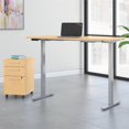 thumbnail image 2 of Bush Business Furniture Move 60 Series Height Adjustable Standing Desk with Storage in Maple, 2 of 7