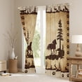 thumbnail image 3 of Manfei Female Men Adults Galloping Horse Blackout Curtains Set of 2 (38x54 Each),Farm Animal Curtains and Drapes,Rustic Vintage Farmhouse Living Room Curtains,Microfiber Bedroom Decor, 3 of 5