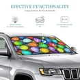 thumbnail image 3 of Kdxio Colorful Easter Eggs1 Print Windshield Sun Shade, Foldable Sun Blocker for Car,Truck,SUV Automotive Interior Sun Protection,Reflective Shade for Front Windshield(Small), 3 of 7