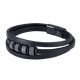 thumbnail image 2 of Pulsera para Hombre LUCKMAN, Piel Vegana y Acero Inoxidable, Modelo Max negro UNITALLA, 2 of 7