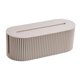 thumbnail image 1 of Caja de almacenamiento de cables, soporte para cables, a prueba de polvo, oculta cables, caja para cables de alimentación, organizador de cables blanco, 1 of 9