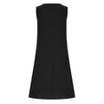 thumbnail image 5 of Gamivast Linen Dresses for Women Sleeveless Scoop Neck Midi Dress with Pockets Button Detail Casual Loose Fit Tank Sundress Everyday Vacation Dress Black XXL, 5 of 7