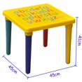 thumbnail image 3 of SalonMore ABC Alphabet Childrens Plastic Table and Chair Set - Kids Toddlers Childs - Gift, 3 of 5