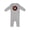 AC-Heather Grey, variant on Chololate Donut with Sprinkles Baby Romper Coveralls