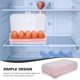 thumbnail image 3 of unbranded Organizador De Huevos Para Refrigerador Caja Plástica Rosa Con Gran Capacidad Y Compartimentos Individuales, 3 of 8