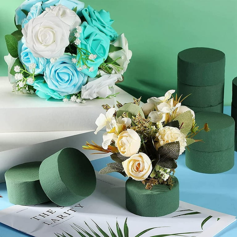 Round Foam Flower Blocks For Aisle Party Decoration Green Floral