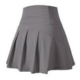 thumbnail image 5 of RUTAYY Women Sports High Waist Walking Hakama Yoga Woman Fitness Loose Tennis Skirt Outdoor Solid Color Flowy Swing Pleated Beach Skirts, 5 of 5