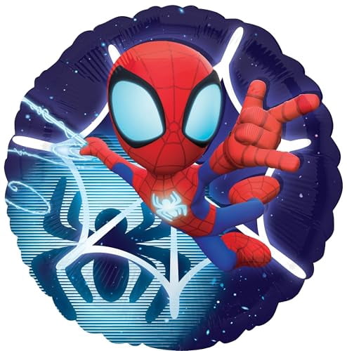 Spidey and Friends Birthday Party Supplies 8pc Foil Balloon Bouquet Decorations