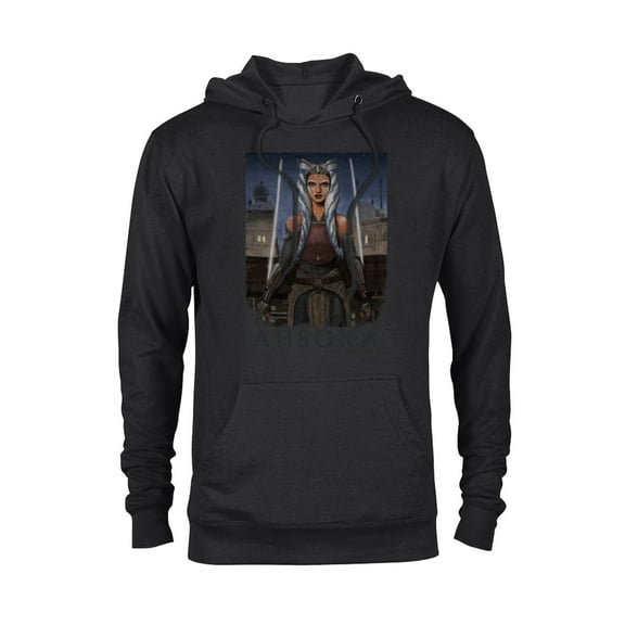 Star Wars Rebels Ahsoka Tano Portrait - Pullover Hoodie for Adults - Customized-Black