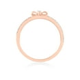 thumbnail image 3 of CARATS FOR YOU 1/3 Cttw White Natural Diamond In 4K Rose Gold Plated Bow Style Ring Party Jewelry For Women (0.33 Carat, I-J Color, I2-I3 Clarity), Ring Size-6, 3 of 6