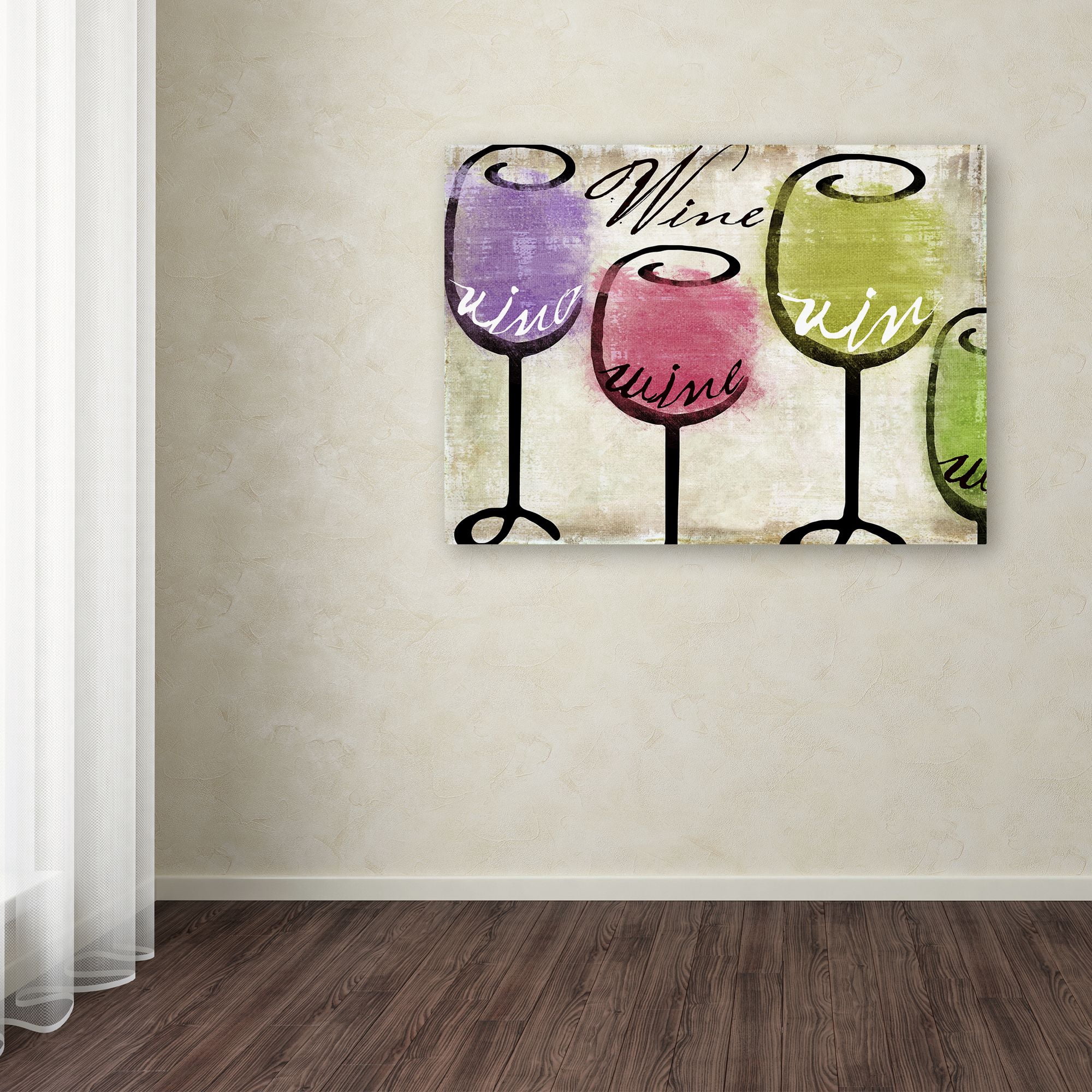 Trademark Fine Art "Wine Tasting III" Canvas Art by Color Bakery