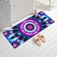 thumbnail image 2 of Colorful Tie Dye Mandala Pattern Bathroom Rugs Mat,Non Slip Microfiber Bathroom Rug,Rubber Backing,Soft Bathroom Mats for Bathroom Floor,Tub and Shower,60x24in(150x60cm), 2 of 5