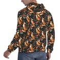 thumbnail image 3 of Hoodies for Men - Autumn Floral Fox Long Sleeve Comfrt Men'S Fashion Hoodies & Sweatshirts, Sweatshirts for Men Hoodies Pullover Clothing Clothes with Pouch, 3 of 7