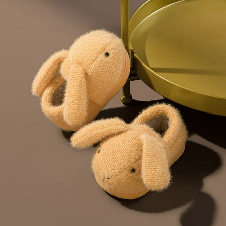 

Hunpta Kids Slippers Fashion Cute Fall Winter Boys Girls Slippers Flat Bottom Round Toe Soft Warm Comfy Solid Color Simple Design
