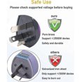 thumbnail image 5 of 3 Pack Australia New Zealand Travel Adapter - Type I Plug, 5 of 5