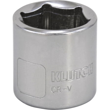Klutch Socket, Metric, 18mm, 3/8in.-Drive, 6-Pt.