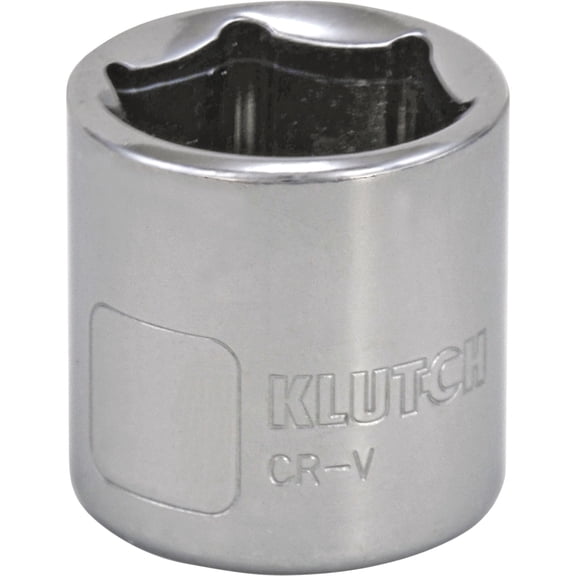 Klutch Socket, Metric, 18mm, 3/8in.-Drive, 6-Pt.