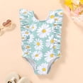 thumbnail image 2 of Younger Tree Baby Girl One Piece Swimsuit Toddler Sleeveless Beach Bikini Bathing Suit Swimwear for 6-12 Months, 2 of 7