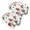 White Christmas Santa and Gift Pattern, variant on White Christmas Santa and Character Pattern 2 Pack Slouchy Beanie Hat, Outdoor Running Hat with Stretchy Fabric & Soft Texture, Stretchy Polyester Gifts for Daily Home Outdoor