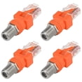 thumbnail image 1 of Coaxial to Ethernet Adapter, 4 Pack Coax RF F Female to RJ45 Male Converter for Line Tester, 1 of 5