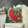 thumbnail image 2 of Hello Summer Watermelon Table Runner, Tropical Fruit Kitchen Dining Table Decor, Seasonal Burlap Home Decoration Indoor Outdoor Party Supply, 2 of 5