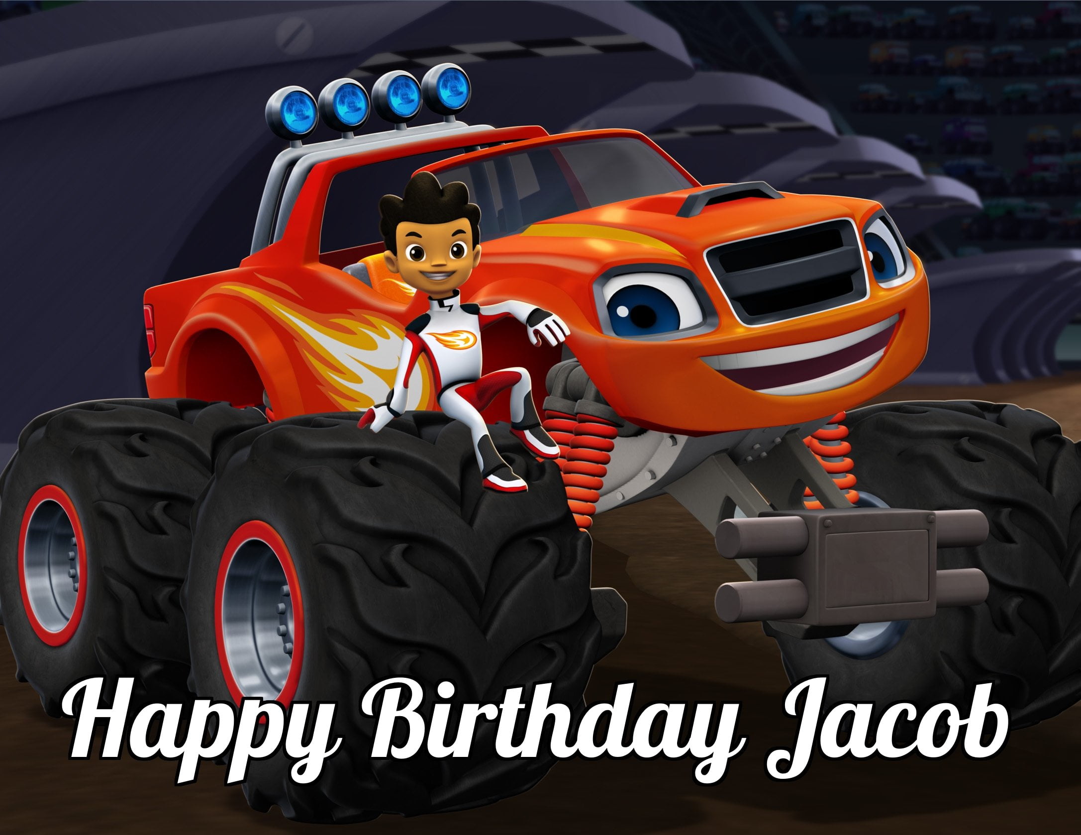 Blaze and the Monster Machines Edible Image Photo Cake Topper Sheet