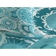 thumbnail image 3 of Ambesonne Aqua Quilted Coverlet 2 Pcs, Mandala Round, Twin Size, Turquoise Teal White, 3 of 4