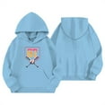 thumbnail image 5 of SonxaHe Big Girls Hoodies Cartoon Number Graphic Fleece Hooded Sweatshirt Loose Cozy Athletic Streetwear Hoodies Blue,Sized 7-8, 5 of 5