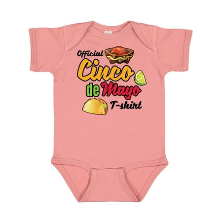 

Inktastic Cinco De Mayo Official Tshirt Funny Pun with Taco Salso and Lime Gift Baby Boy or Baby Girl Bodysuit