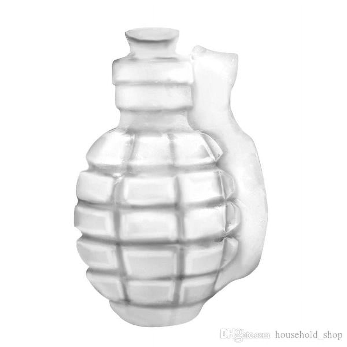 3D Grenade-Shaped Ice Cube Mold Creative Ice Maker Party Drinks 6 pack Silicone Trays