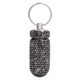 thumbnail image 2 of Travel Capsules Container,Aluminum Alloy Capsules Storage Rhinestone Medicine Case Capsules Casewith Keychain Built for Precision, 2 of 8